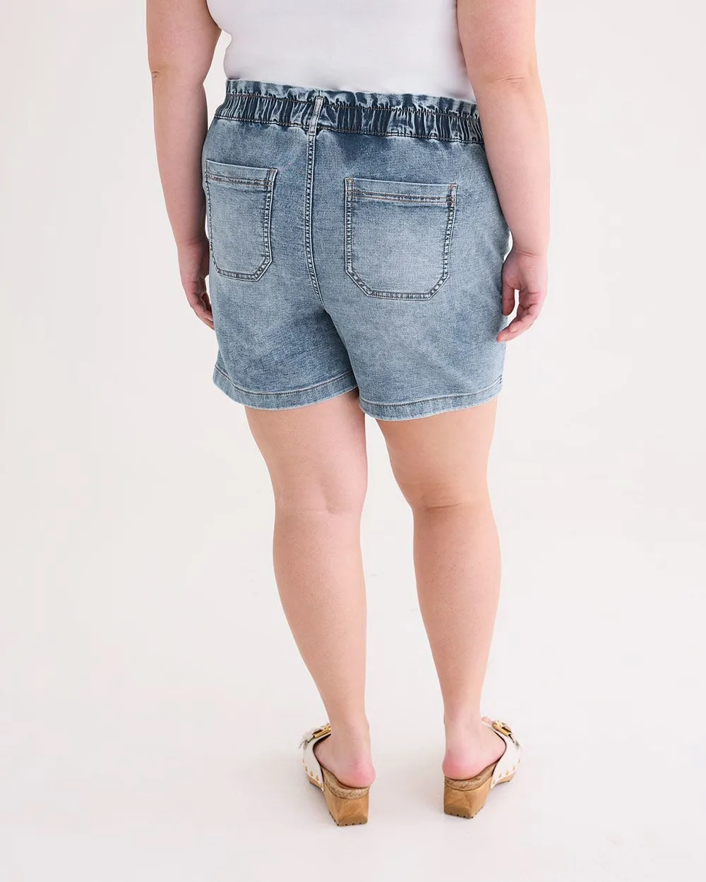 1948 Fit Knit Like Denim Shorts - d/C JEANS