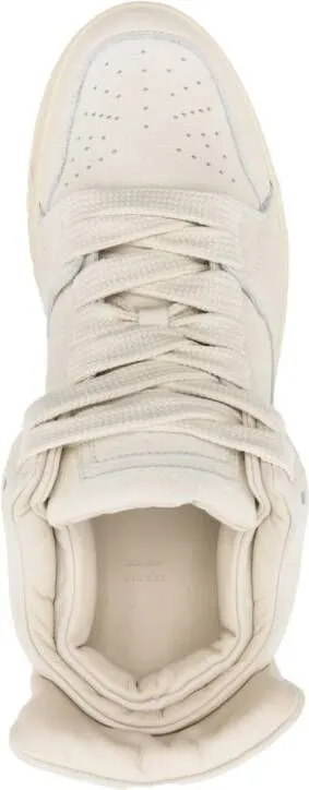 1989 STUDIO padded-panels leather sneakers Neutrals