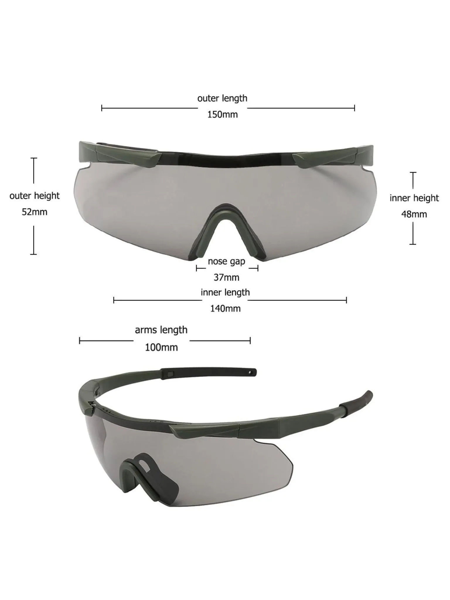 4 Elements - Shooting Glasses / Eye protection Clay Pigeon / eyewear skeet glasses