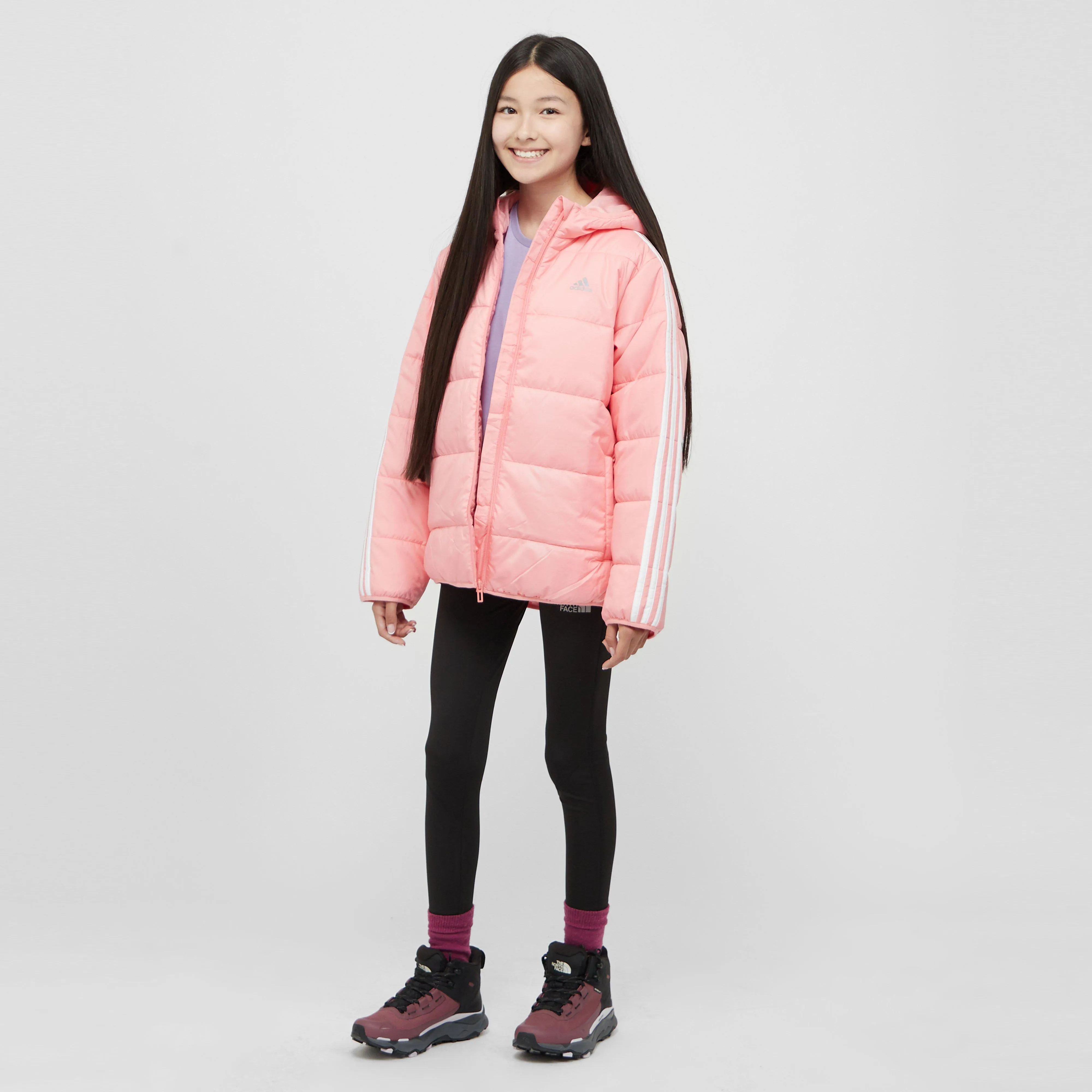 adidas Kids' 3 Stripes Padded Jacket | Ultimate Outdoors