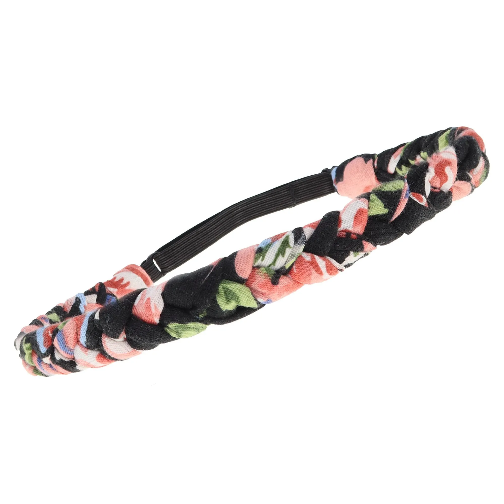 Adjustable Floral Braided Headband