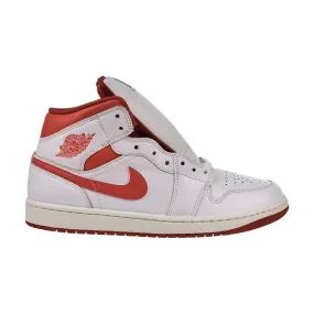 Air Jordan 1 Mid SE Men's Shoes White-Dune Red-Sail-Lobster