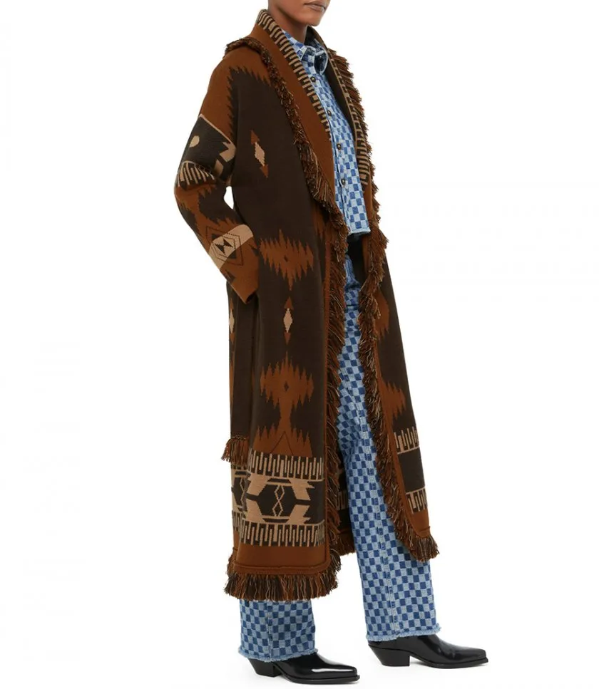 ALANUIICON JAQUARD COAT