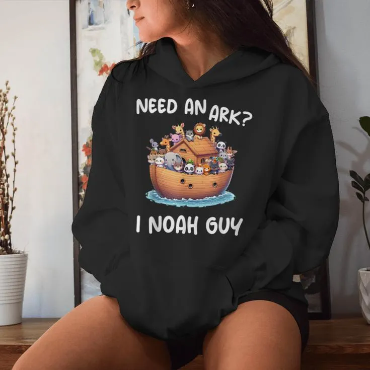 Anime Need An Ark I Noah Guy Christian Animal Women Hoodie