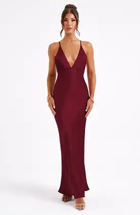 Anja Maxi Dress - Burgundy