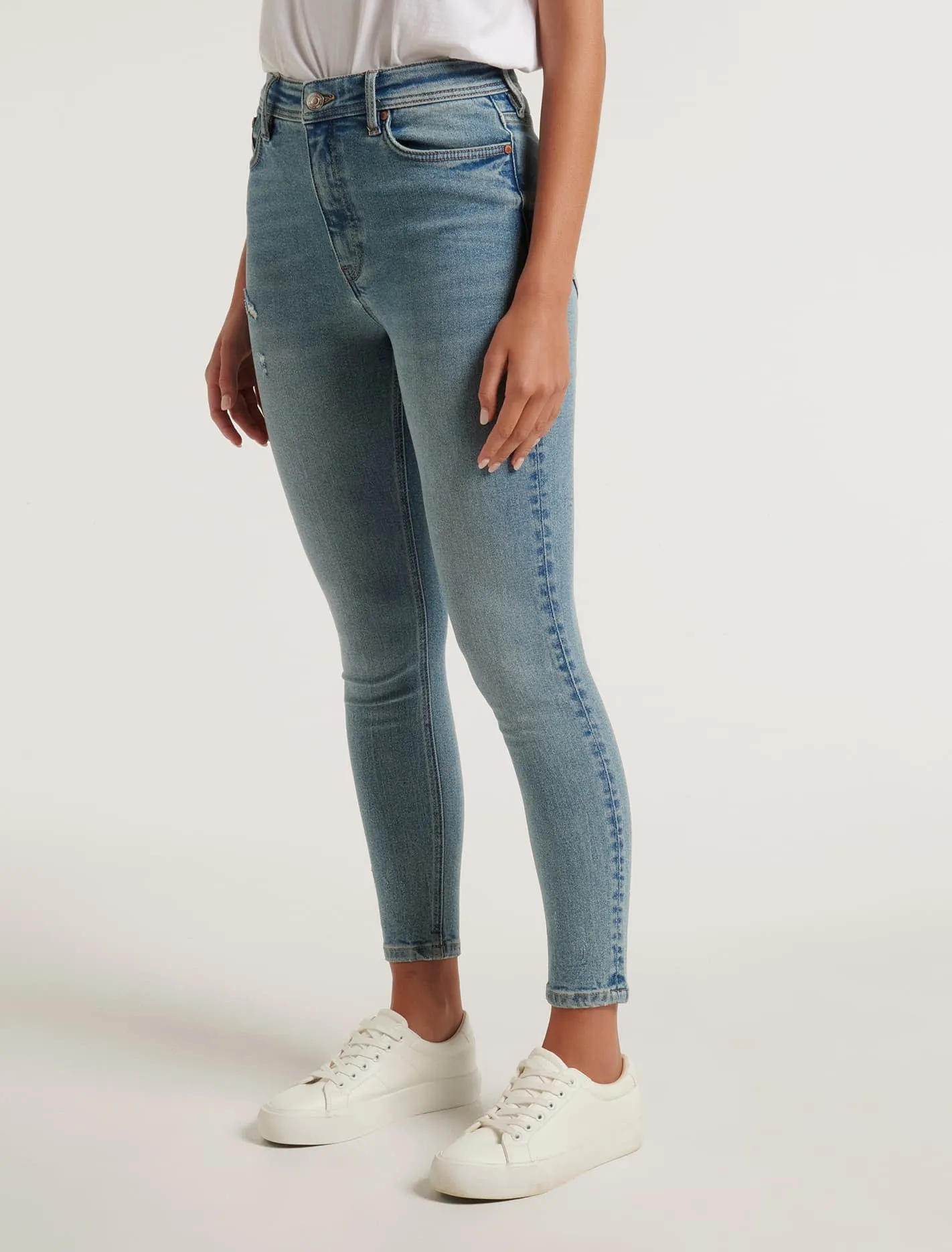 Ashley Mid-Rise Ankle Skinny Jeans