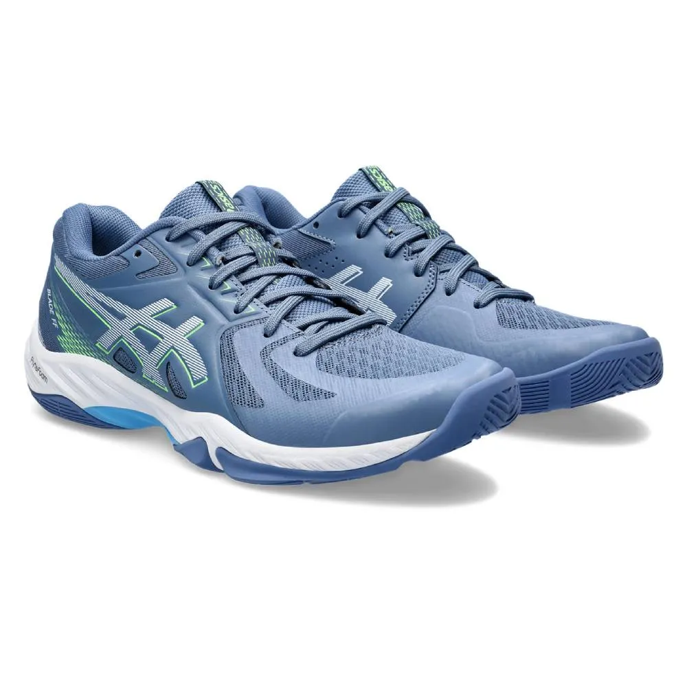 ASICS Men's Blade FF Badminton Shoe (Denim Blue/Lime Burst)