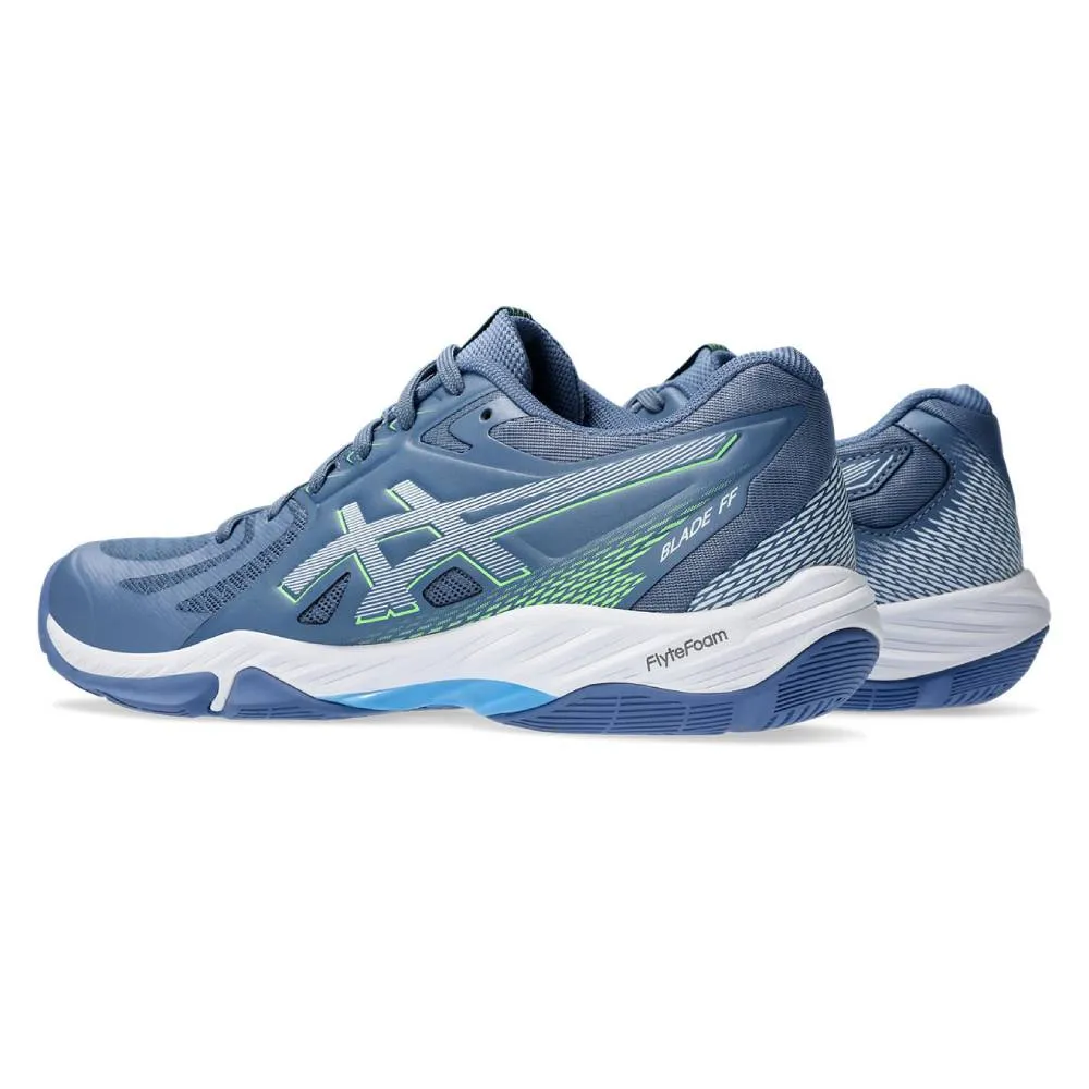 ASICS Men's Blade FF Badminton Shoe (Denim Blue/Lime Burst)