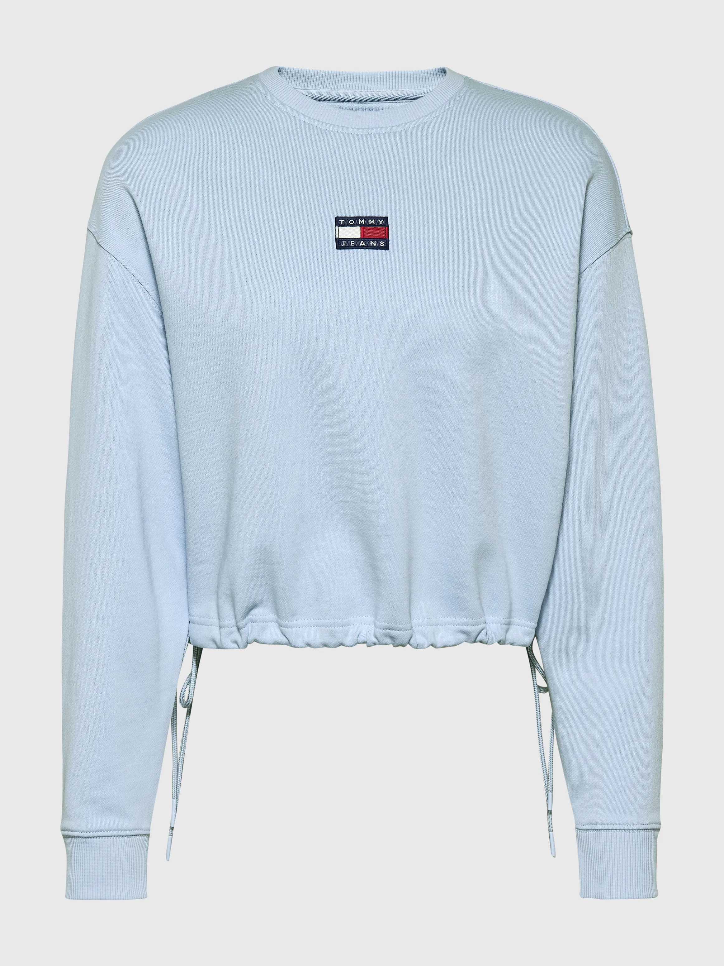 Badge Cropped Drawstring Sweatshirt | Sweatshirts & Hoodies | Tommy Jeans