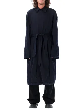 BALENCIAGA Deconstructed Carcoat in Ink Navy for Men