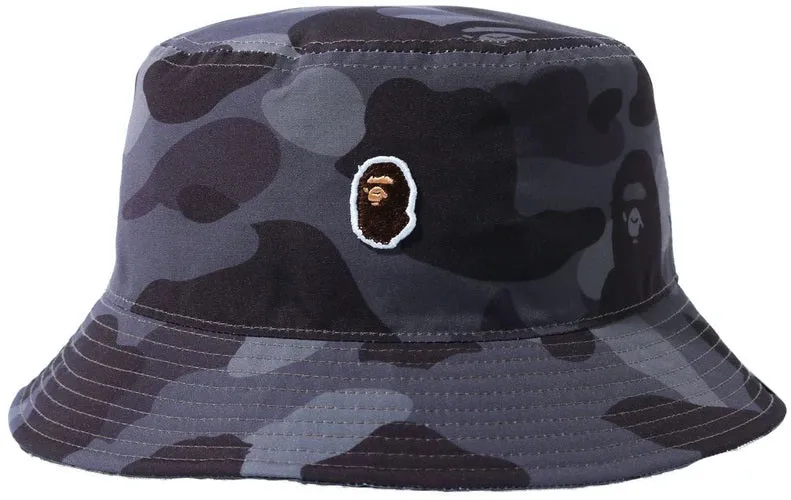 BAPE Color Camo One Point Bucket Hat Burgundy