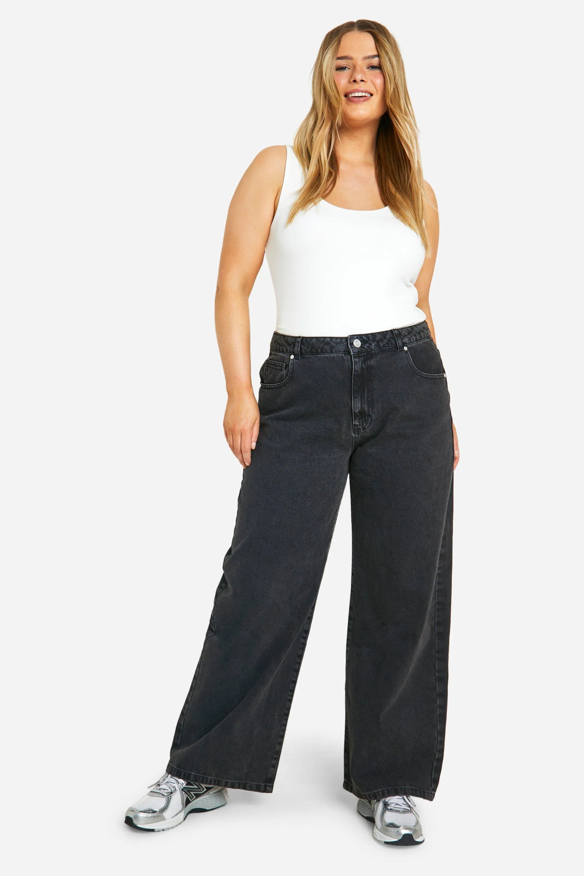 Basics High Waisted Boyfriend Jeans