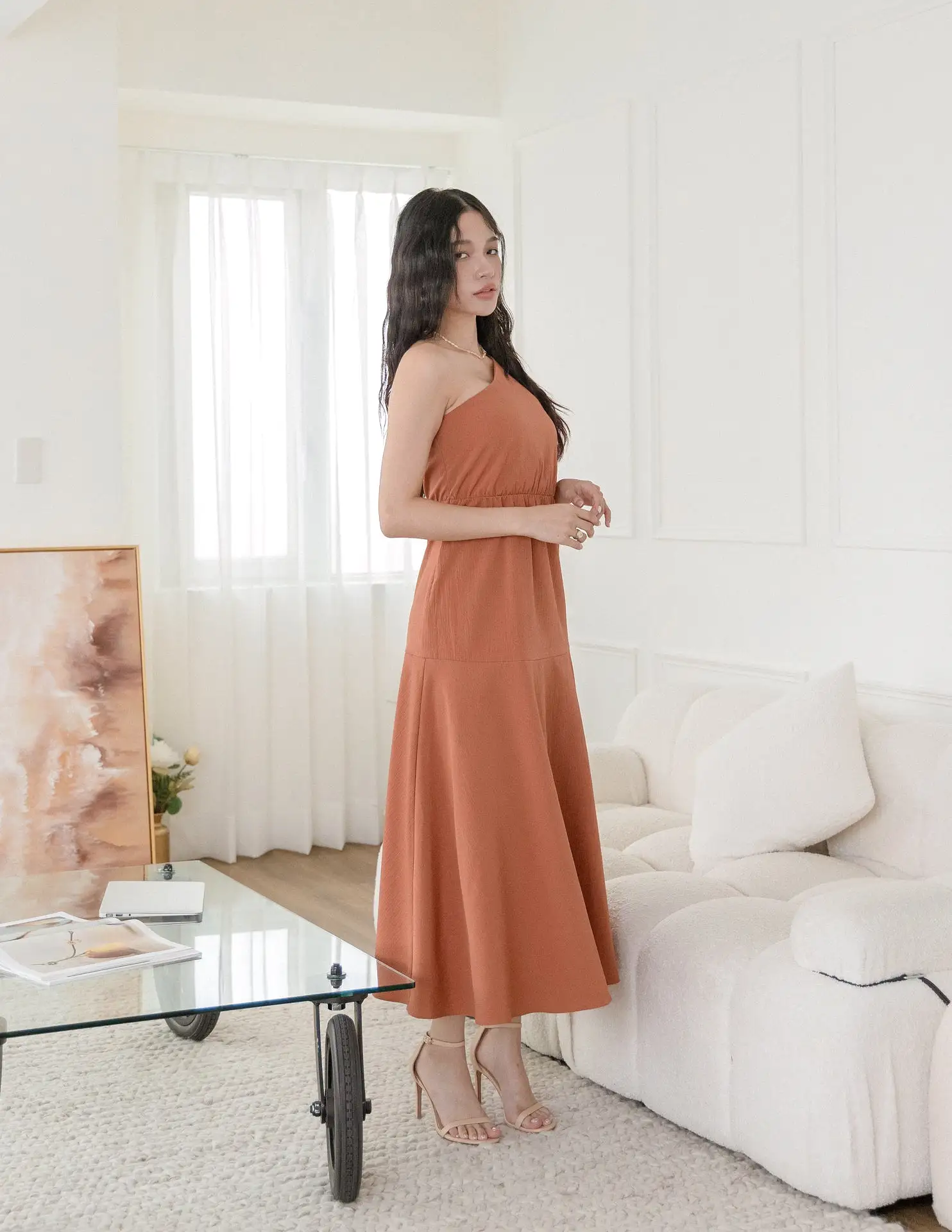 Becca Dress in Rust