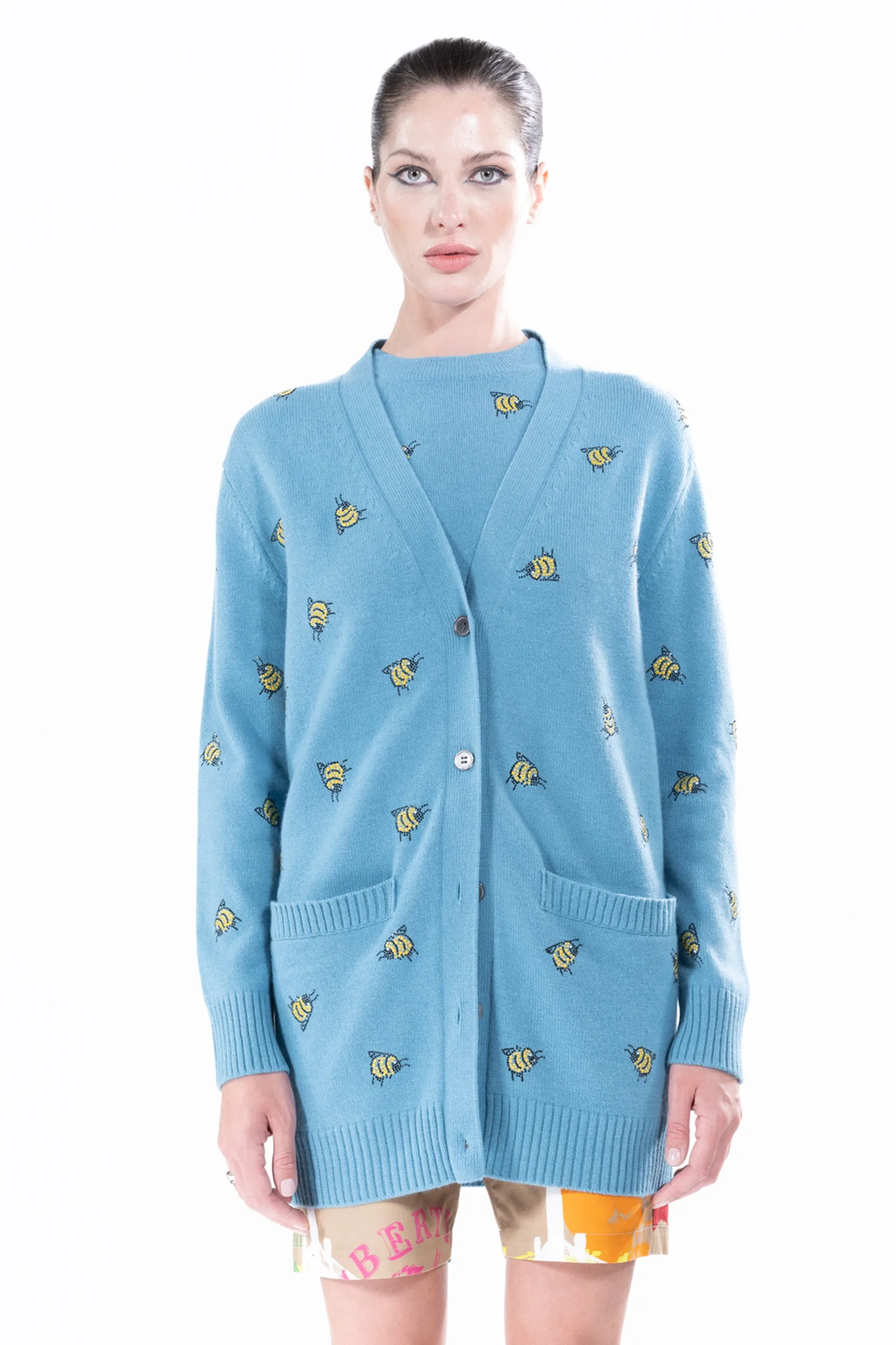 'BEE' OVERSIZED CARDIGAN