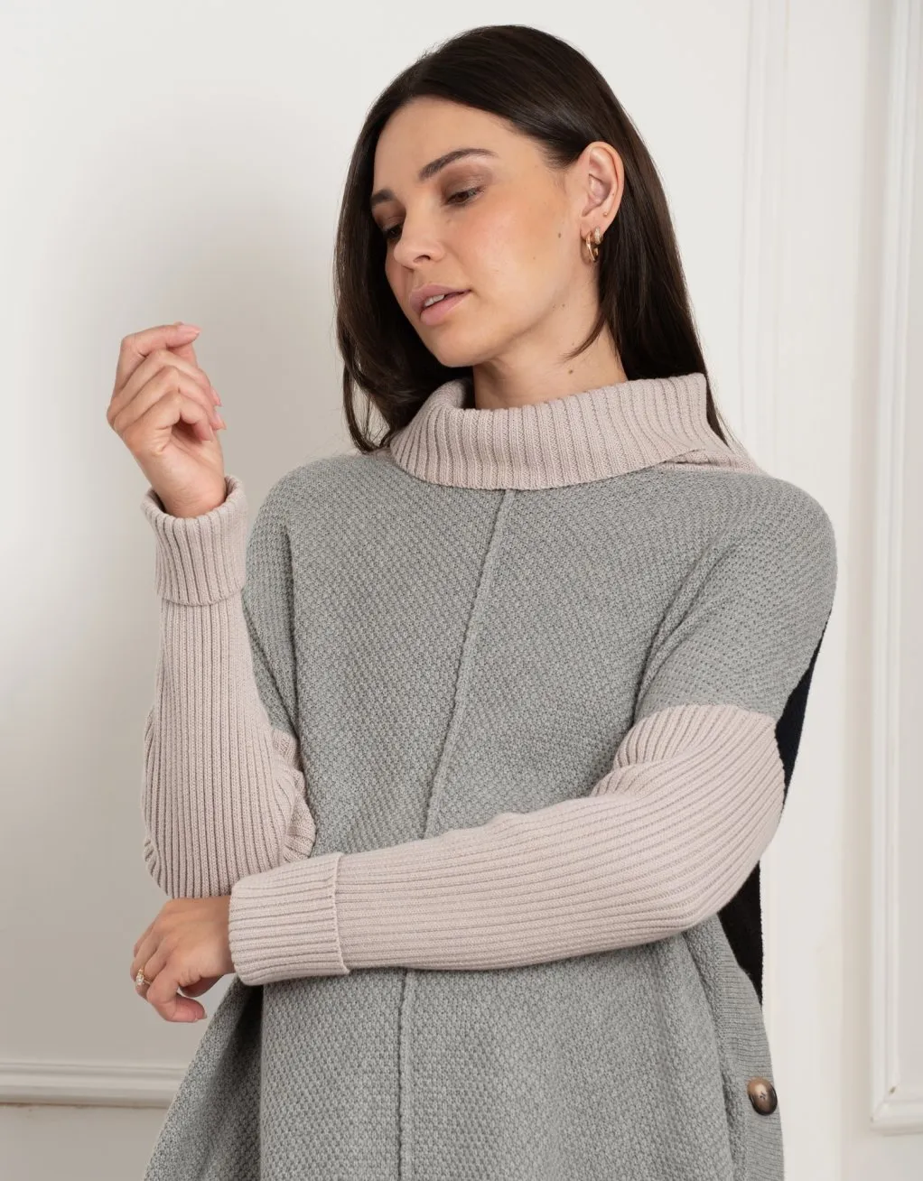 Bertram | Roll Neck Knit Maternity & Nursing Sweater