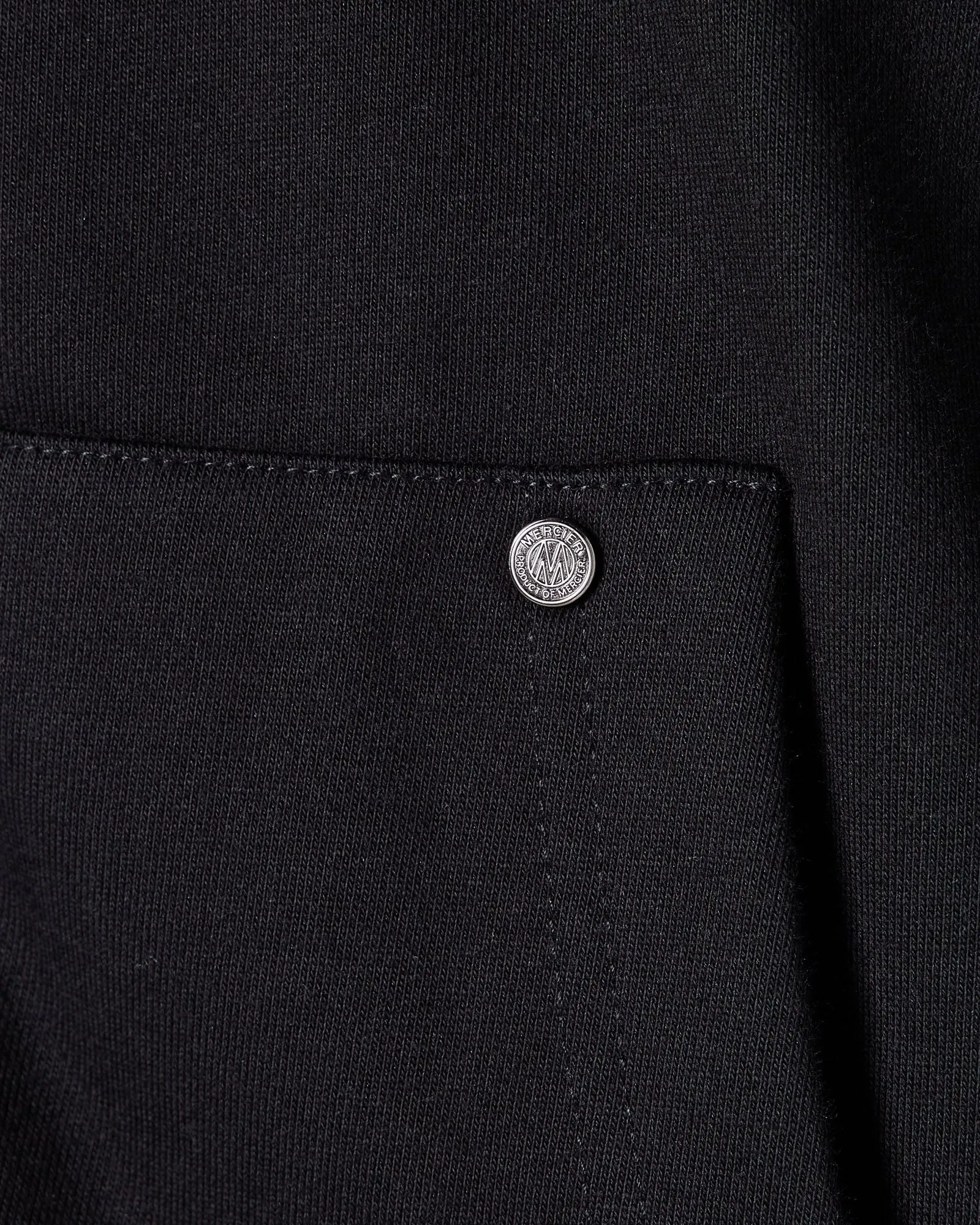 Black Relaxed Rivet OG Zip Hoodie