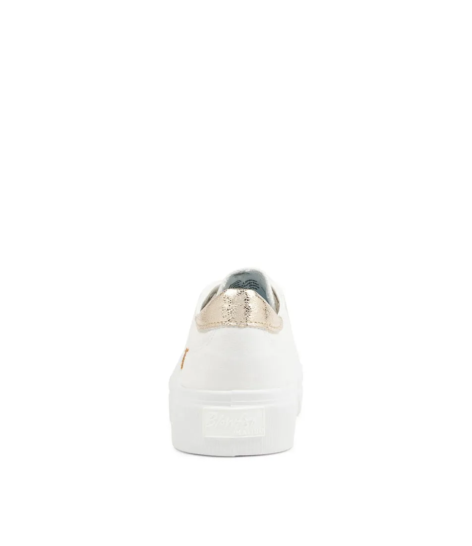 BLOWFISH Sidekick White Champagne Canvas Sneakers