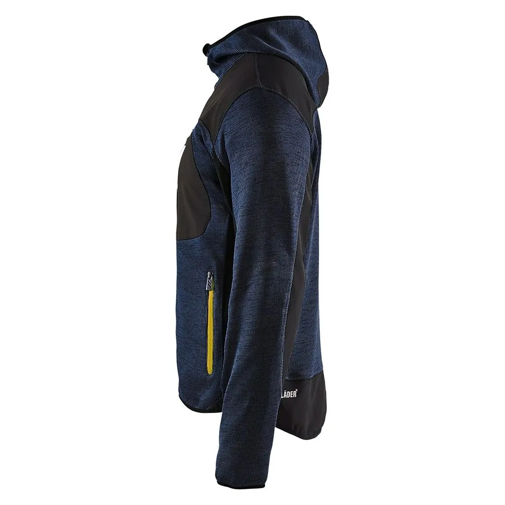 Blåkläder 4930-2117 Knitted Jacket - Dark Navy/Yellow