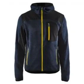 Blåkläder 4930-2117 Knitted Jacket - Dark Navy/Yellow