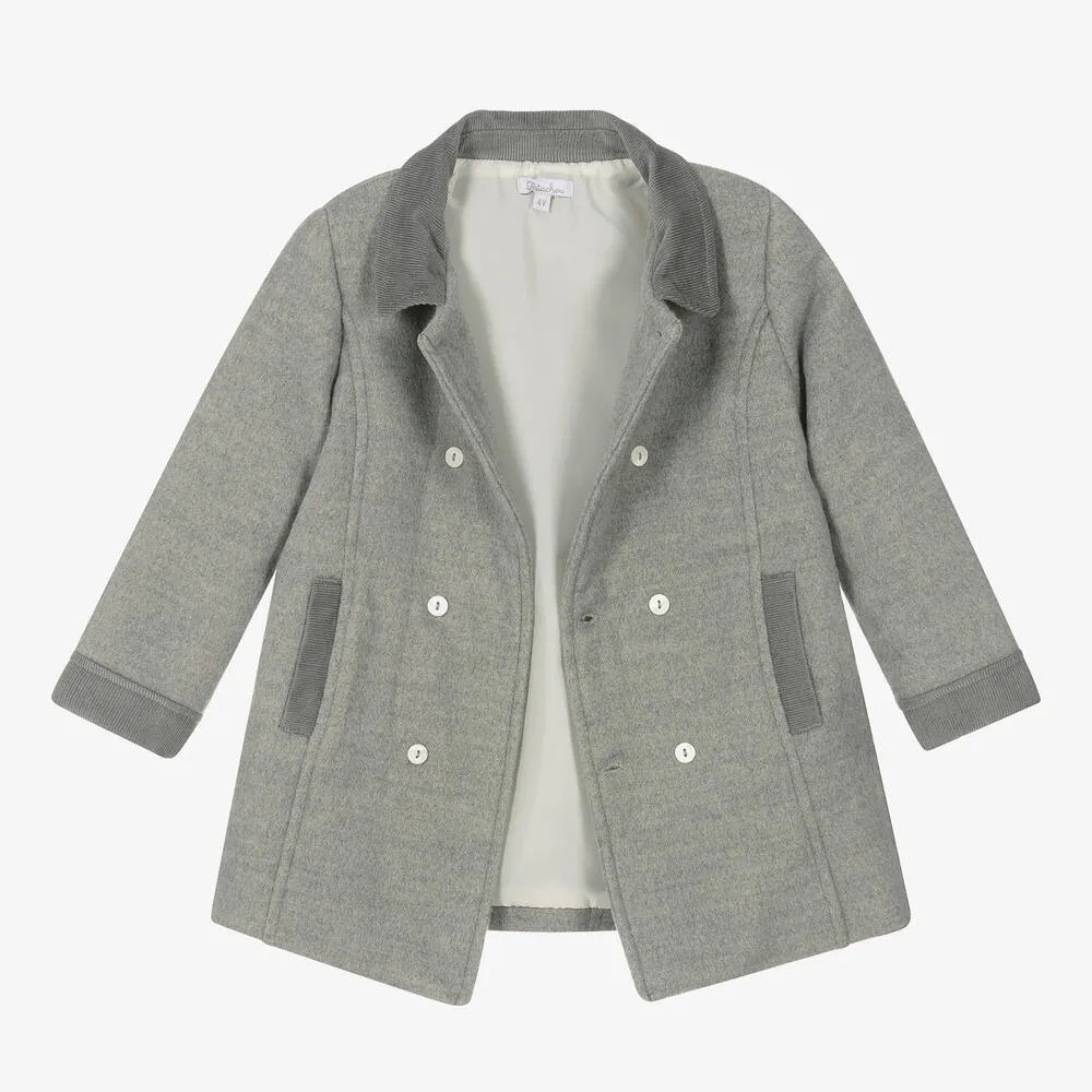 Boys Grey Flannel Coat