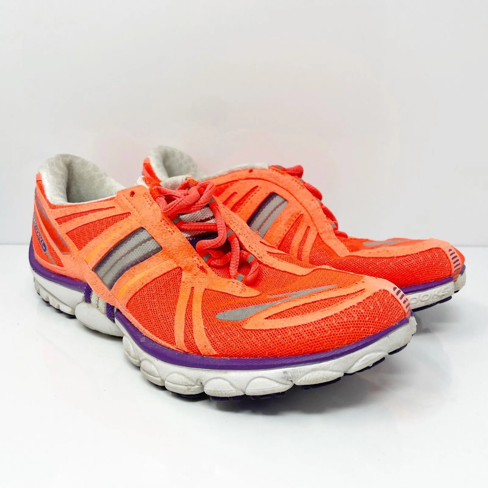 Brooks Womens Pure Cadence 2 1201341B851 Orange Running Shoes Sneakers Size 10 B