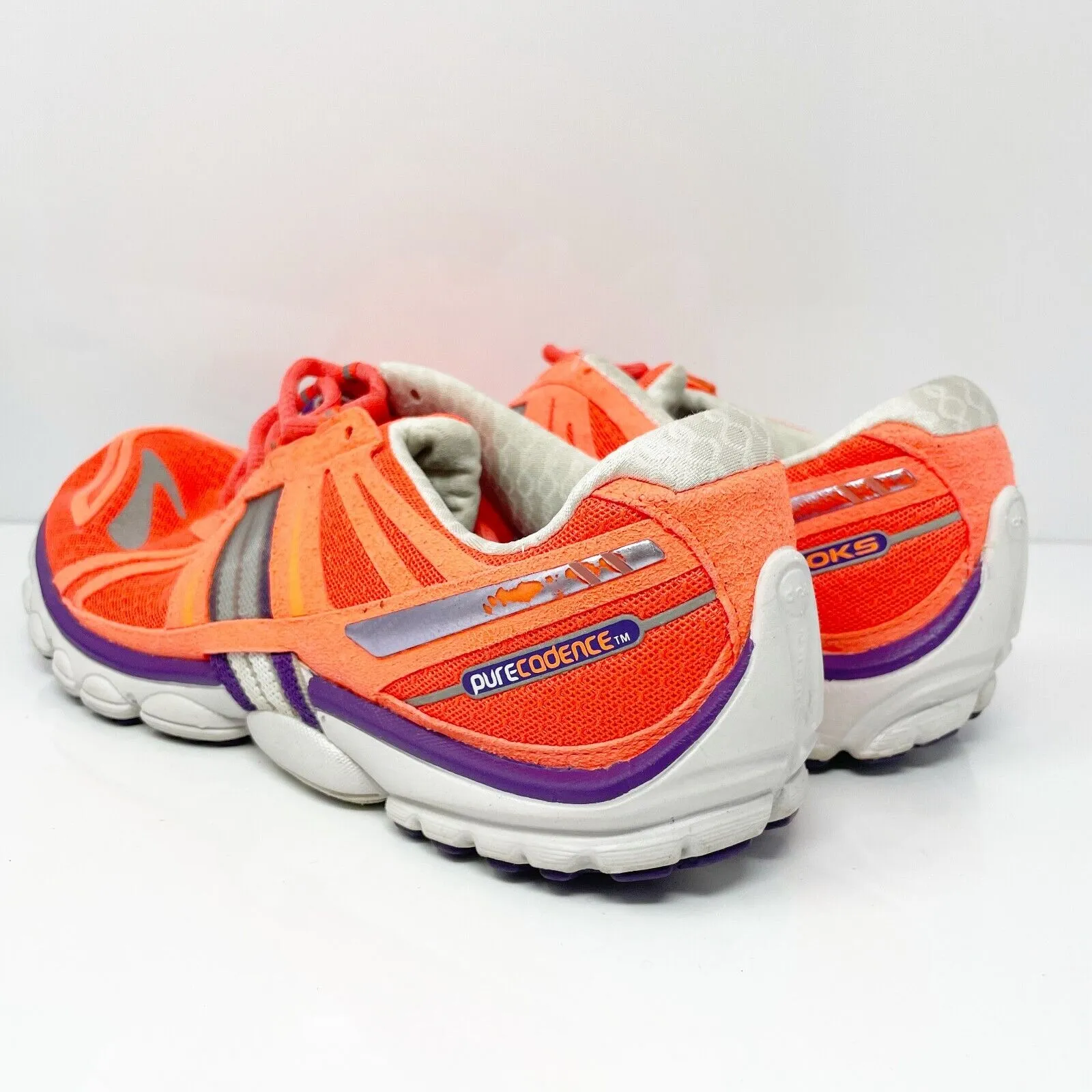 Brooks Womens Pure Cadence 2 1201341B851 Orange Running Shoes Sneakers Size 10 B