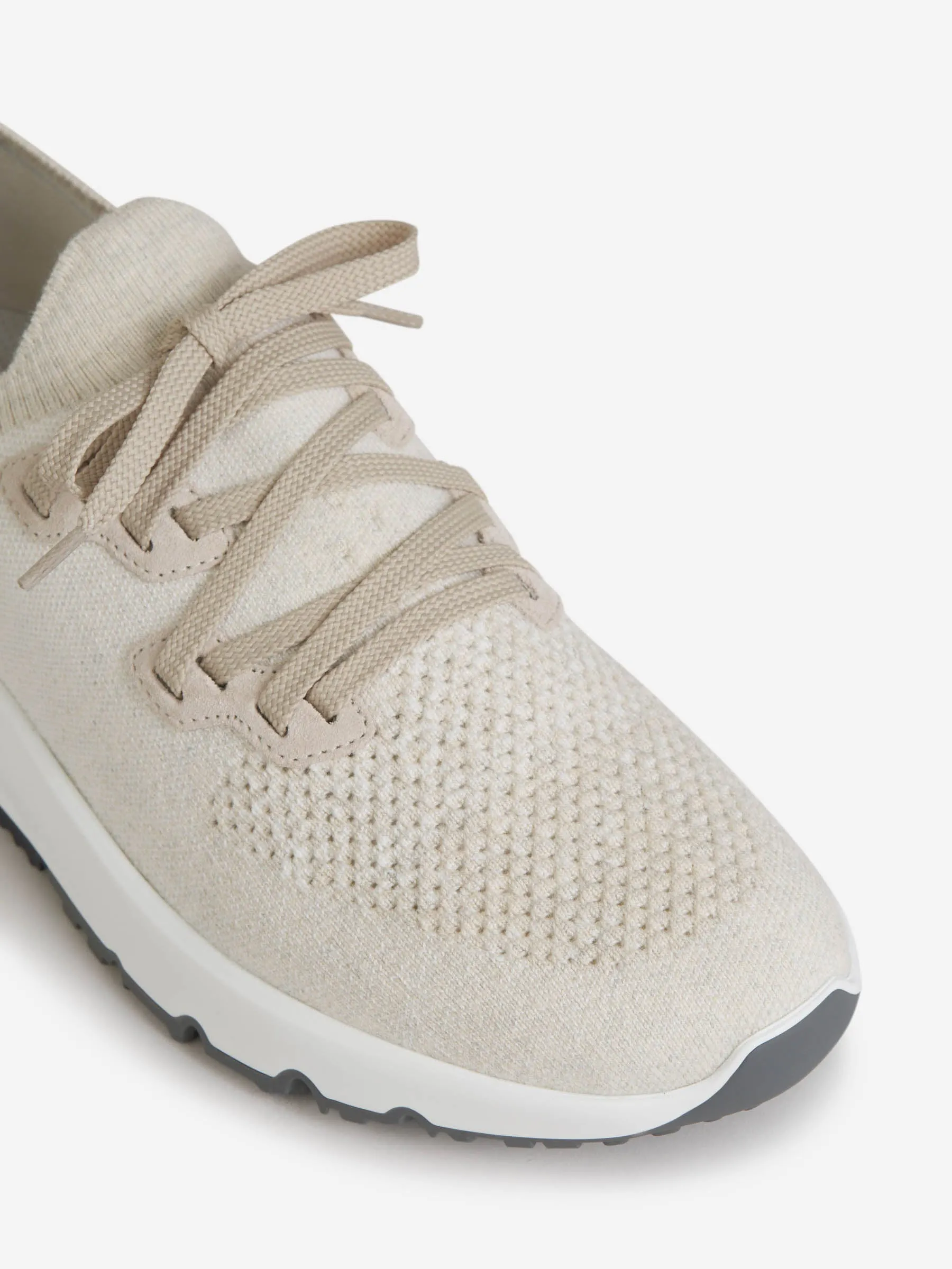 Brunello Cucinelli Logo Knit Sneakers 