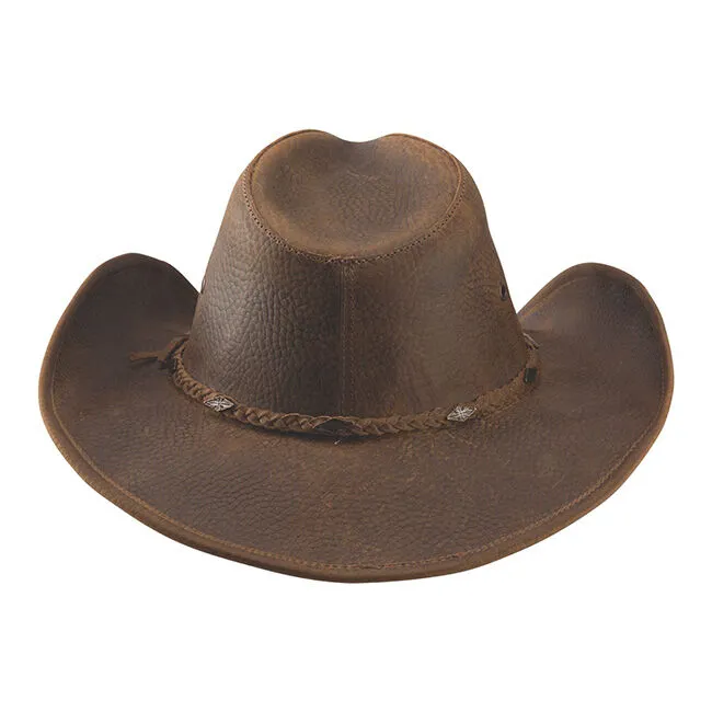 Bullhide Bonnaroo Leather Hat - Camel/Bronze