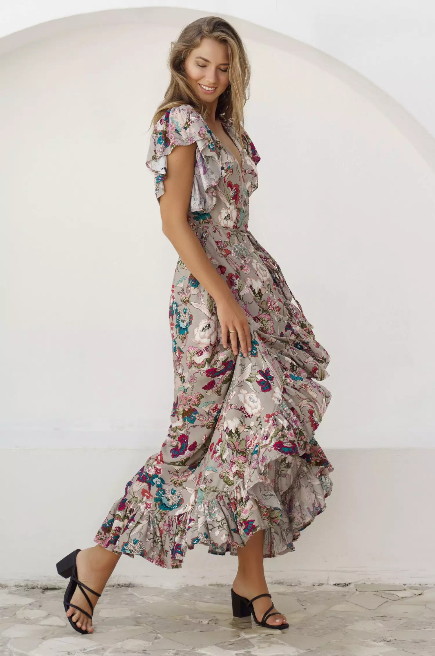 Carmen Wrap Maxi Dress