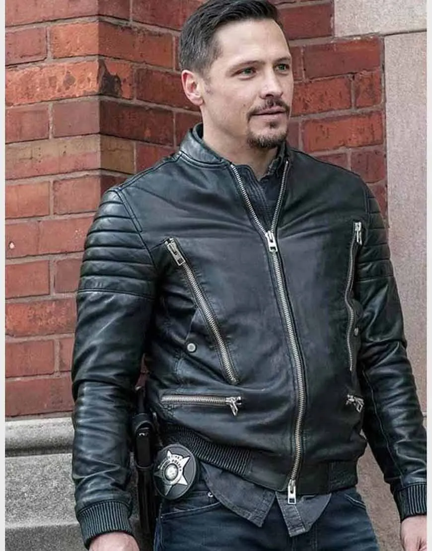 Chicago P.D. S08 Nick Wechsler Leather Jacket | Ujackets.com - 45% OFF