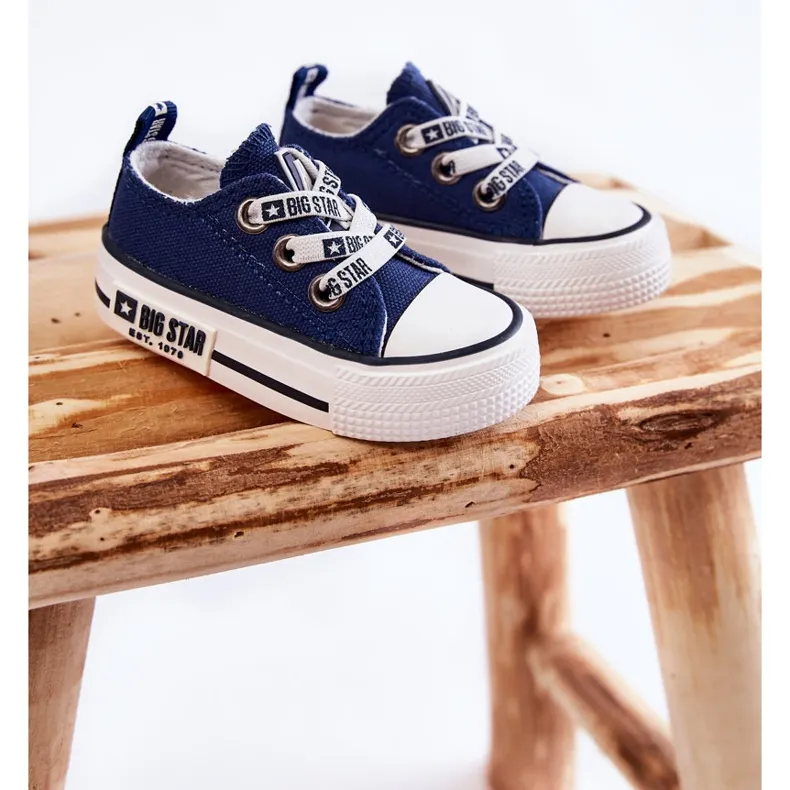 Children's Material Sneakers Big Star KK374050 Navy Blue