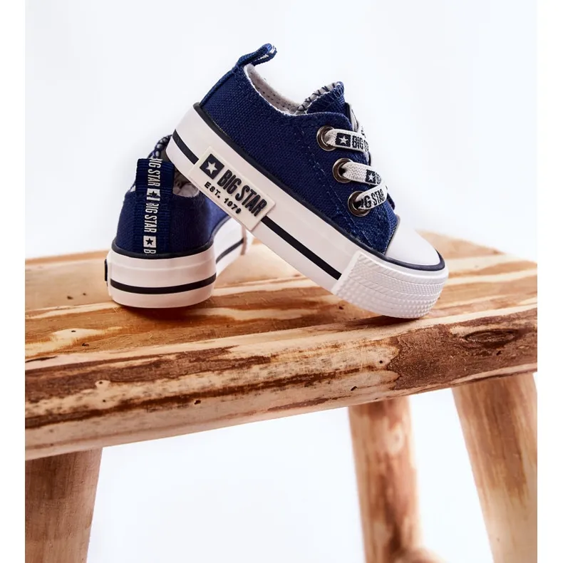 Children's Material Sneakers Big Star KK374050 Navy Blue