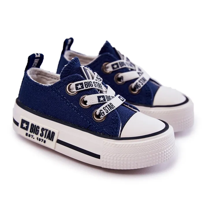 Children's Material Sneakers Big Star KK374050 Navy Blue