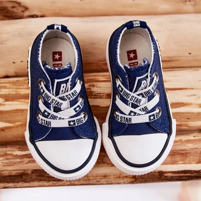 Children's Material Sneakers Big Star KK374050 Navy Blue