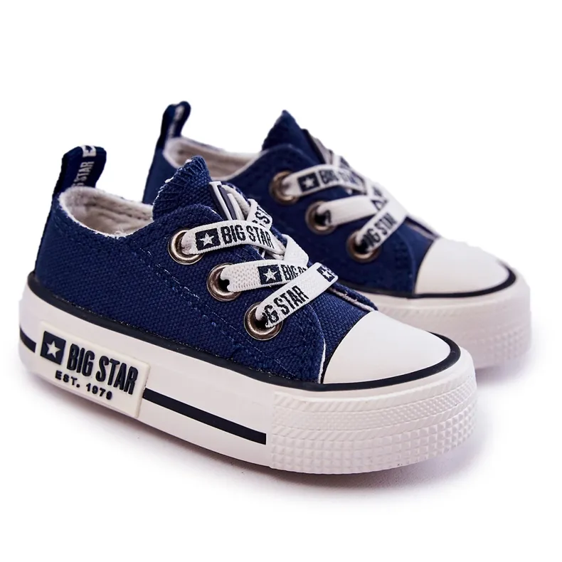 Children's Material Sneakers Big Star KK374050 Navy Blue