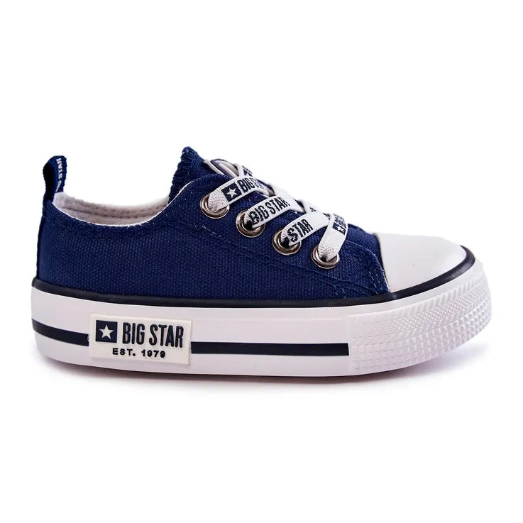 Children's Material Sneakers Big Star KK374070 Navy Blue