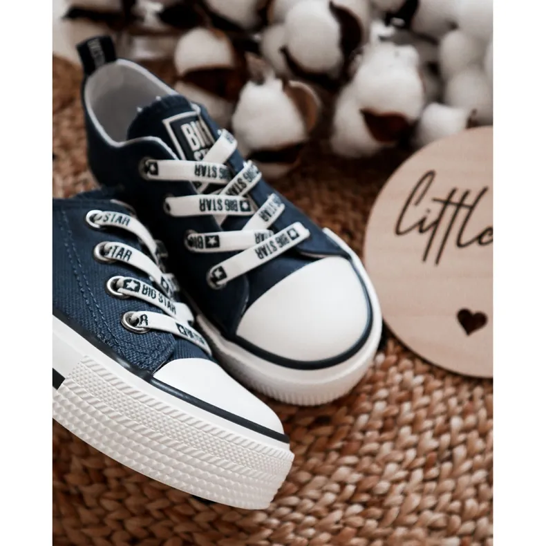 Children's Material Sneakers Big Star KK374070 Navy Blue