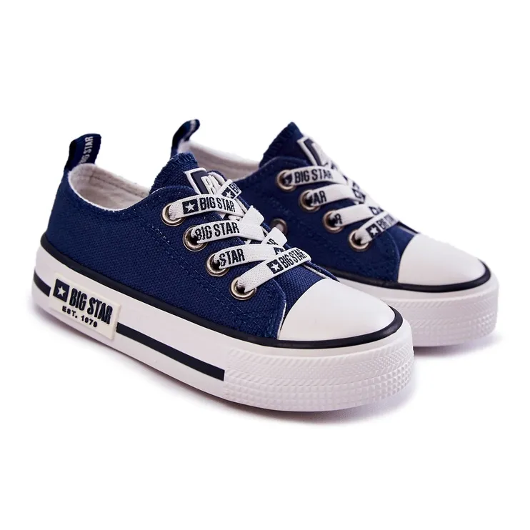 Children's Material Sneakers Big Star KK374070 Navy Blue