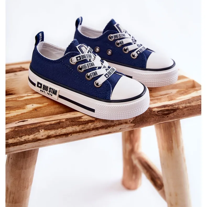 Children's Material Sneakers Big Star KK374070 Navy Blue