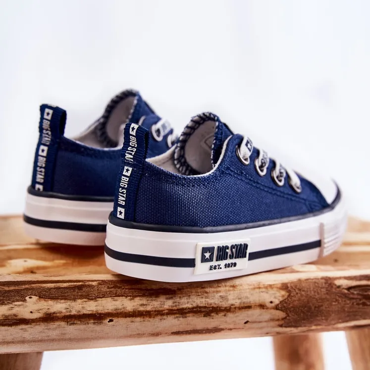 Children's Material Sneakers Big Star KK374070 Navy Blue