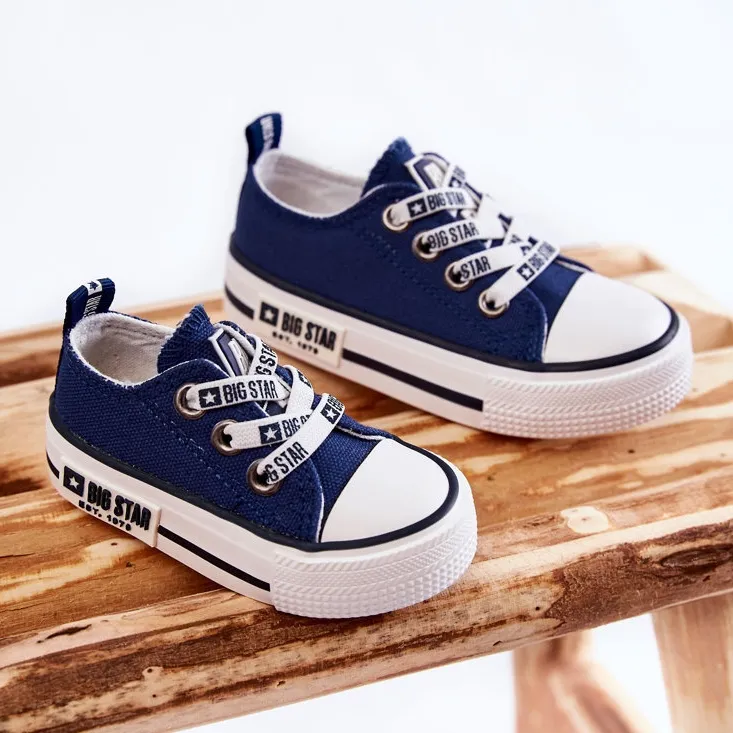 Children's Material Sneakers Big Star KK374070 Navy Blue