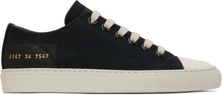 Common Projects Black Tournament Low Sneakers