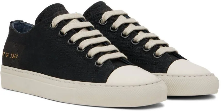 Common Projects Black Tournament Low Sneakers