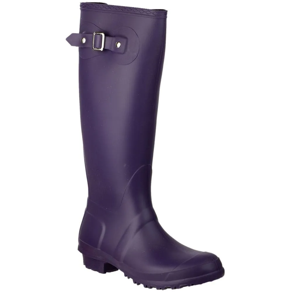 Cotswold Ladies Sandringham Buckled Welly Wellington Boot Pink