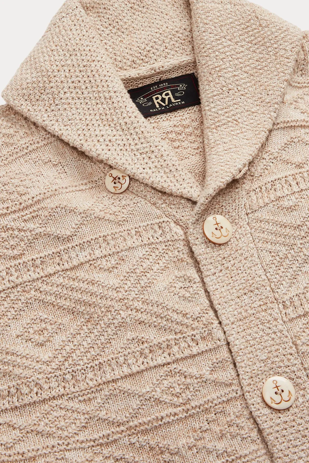 Cotton/Linen Cardigan - Parchment/Cream