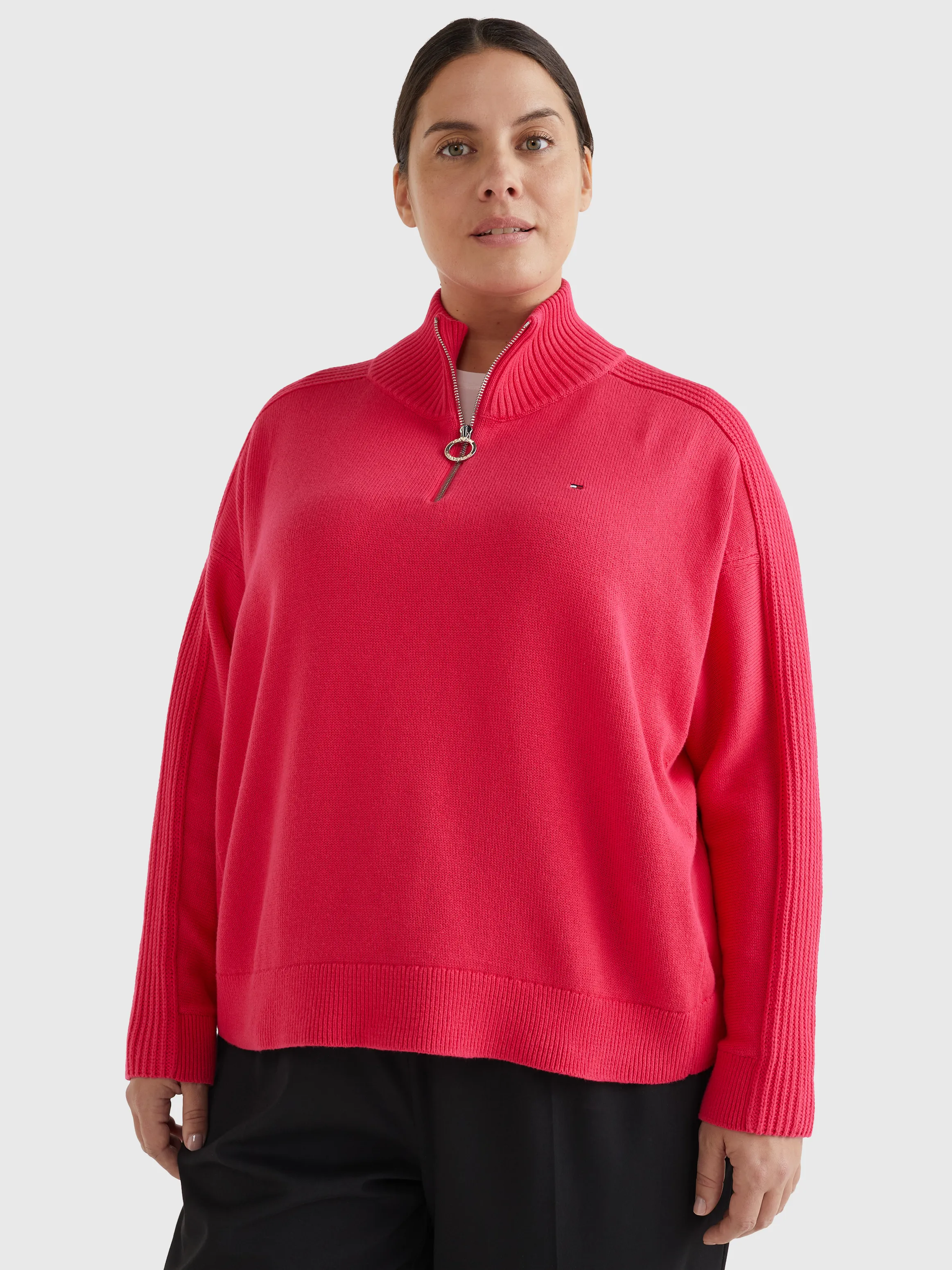 Curve Half-Zip Jumper | Sweatshirts & Hoodies | Tommy Hilfiger