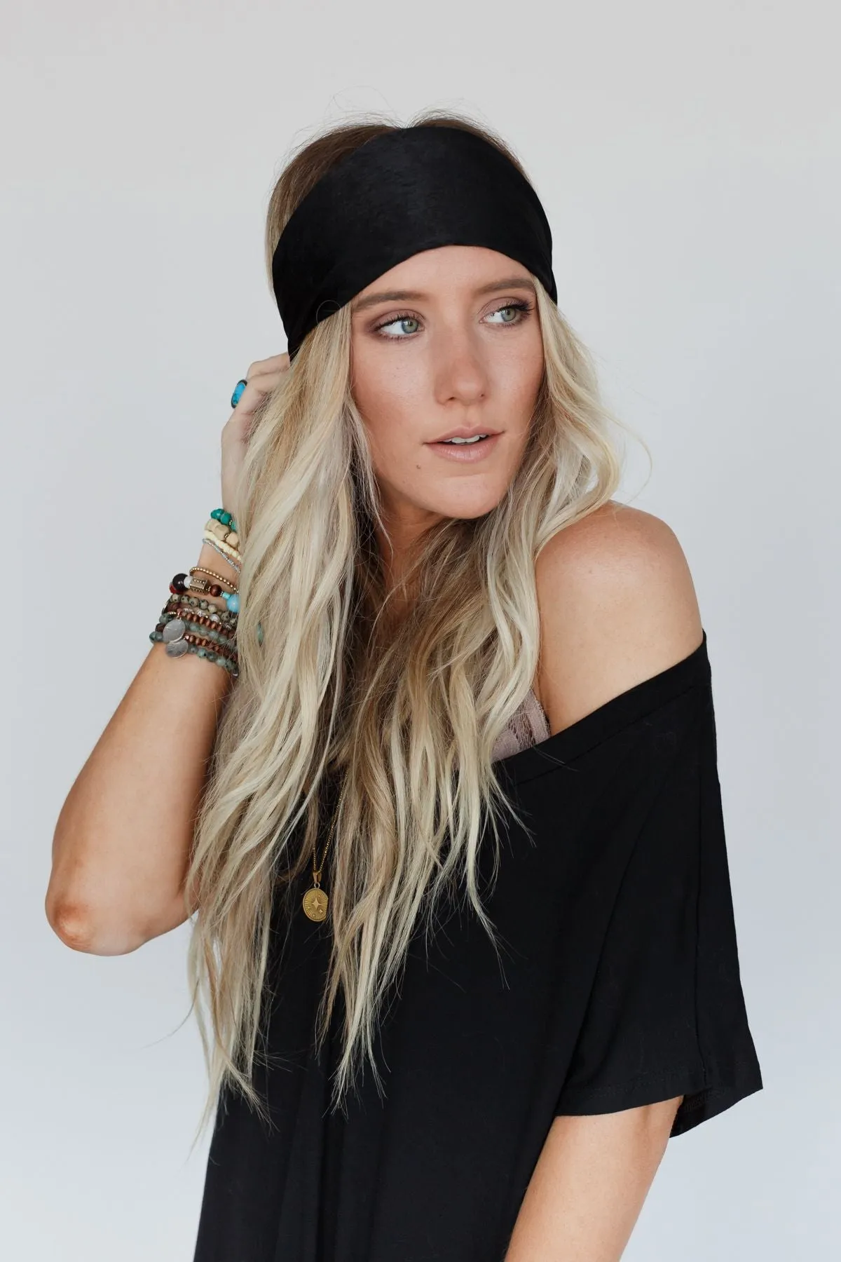 Daydreamer Silky Headband - Black