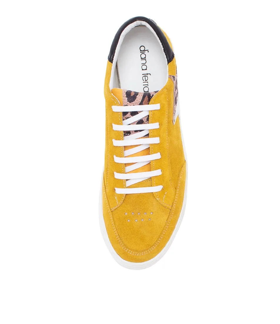 DIANA FERRARI Koolie Yellow Leopard Multi Sneakers