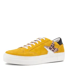 DIANA FERRARI Koolie Yellow Leopard Multi Sneakers