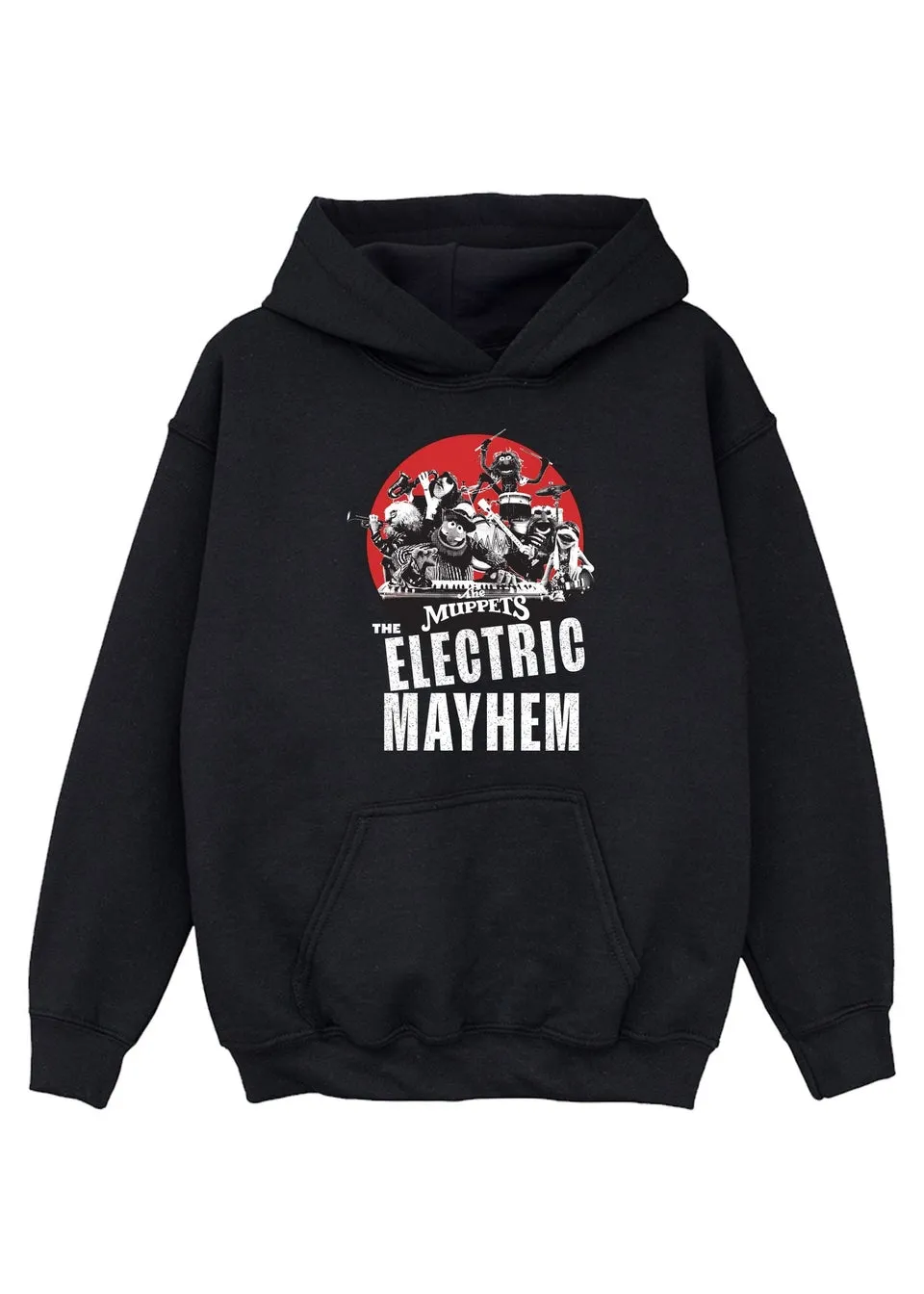 Disney Kids Black The Muppets Red Mayhem Hoodie (3-13 Years)